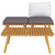 vidaXL 3 Piece Patio Lounge Set with Cushions Solid Acacia Wood