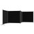 vidaXL 4-Panel Room Divider Black 274.8"x70.9" Fabric