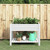 vidaXL Garden Raised Bed White 43.3"x17.7"x31.1" Polypropylene