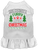 Furry Little Christmas Screen Print Dog Dress White Size XS