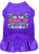 I Regret Nothing Screen Print Dog Dress Purple Size XL