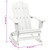 vidaXL Patio Rocking Chair Wood White