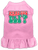 What the Elf Screen Print Dog Dress Light Pink Size LG