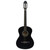 vidaXL Classical Guitar for Beginner Black 4/4 39" Basswood
