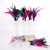 pack of 3 Bell feather cat stick pet cat toy rabbit hair cat stick sucker spring feather cat toy