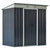 Outsunny 6' x 4' Metal Lean to Garden Shed, Outdoor Storage Shed, Garden Tool House with Double Sli