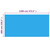 vidaXL Rectangular Pool Cover 472.4"x236.2" PE Blue