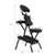 PU Leather Pad Travel Massage Chair with Carrying Bag - Color: Black