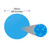 Floating Round PE Solar Pool Film 98.4" Blue