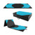 10' x 4' x 2" Folding Exercise Mat with Hook and Loop Fasteners-Navy - Color: Navy