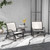 2PCS Outdoor Glider Chair-Cream White(Swiship-Ship)(Prohibited by WalMart)