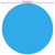 vidaXL Floating Round PE Solar Pool Film 98.4" Blue