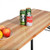 3 Pieces Folding Wooden Picnic Table Bench Set  - Color: Natural