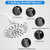 High Pressure Combo Handheld Shower Head-White - Color: White