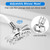 High Pressure Combo Handheld Shower Head-White - Color: White