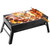 Foldable Portable BBQ Charcoal Grill Grill Lightweight Smoker Grill for Camping Picnics Garden Gril