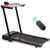 3-in-1 Folding Treadmill with Large Desk and LCD Display-Black - Color: Black