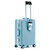 Color: Light Gray Blue Upgrade, Size: 24 Inches - Aluminum Frame Luggage Solid Extra Thick And Dura