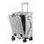 Color: Light Gray, Size: 20 Inches - Trolley Aluminum Frame Large Capacity Front Opening Luggage