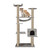 55.1" Multi-Scratcher Scratching Post Cat Tree - Grey