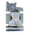 Adjustable Cats Leash Chest Strap Grid Printing Pet Outdoor Traction Rope Collars for Kitten Puppy 