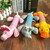 1PC Pet Chewing Toy Four-legged Long Pet Plush Squeaky Dog Toy Bite-Resistant Clean Dog Puppy Train