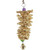 Bird Parrot Toy With Bell Natural Wooden Grass Bite Hanging Cage