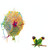 2 PCS Parrot Bite Toys Climbing Foraging Bird Chew Toy Colored Paper Shredder Bamboo Woven For Love