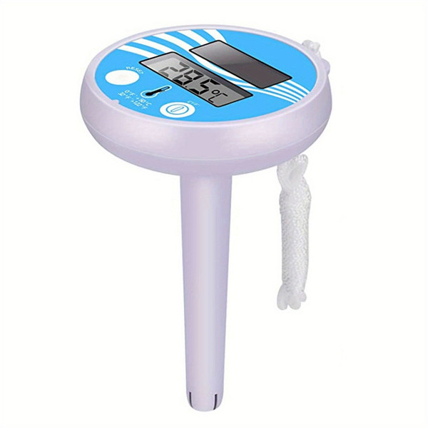 1pc, Solar Digital Pool Thermometer - Shatter Resistant, Easy-to-Read Screen Display, Useful Tool f