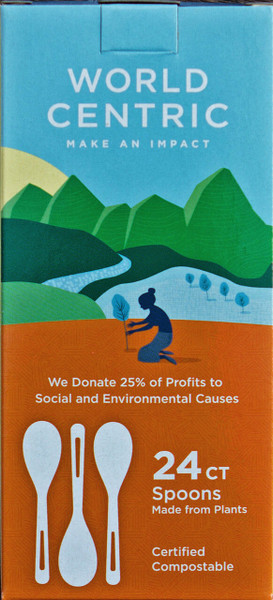 World Centric Corn Starch Spoon 24 Piece (12x24 Ct)