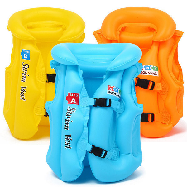 Swim Vest For Kids ; 4-12 Years Old Inflatable Swimming Floaties With Adjustable Safety Buckle & Du