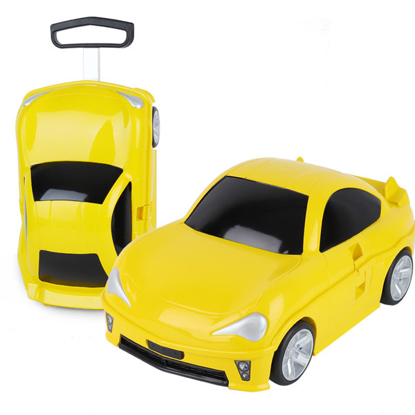 Color: 3704 Yellow - Children's Remote-control Automobile Suitcase