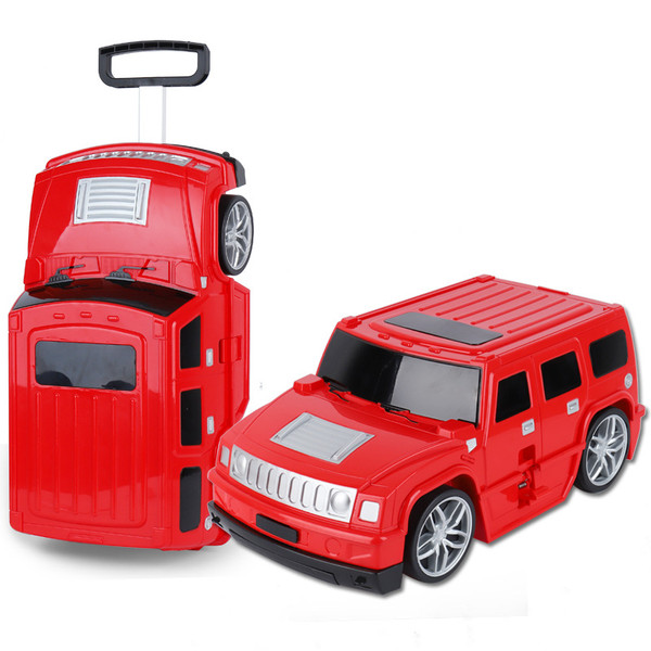 Color: 3703 Red - Children's Remote-control Automobile Suitcase