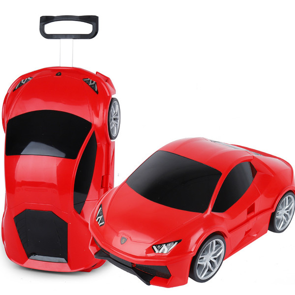 Color: 3701 Red - Children's Remote-control Automobile Suitcase