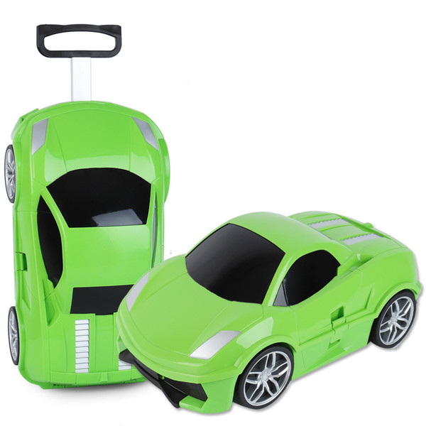 Color: 3705 Green - Children's Remote-control Automobile Suitcase
