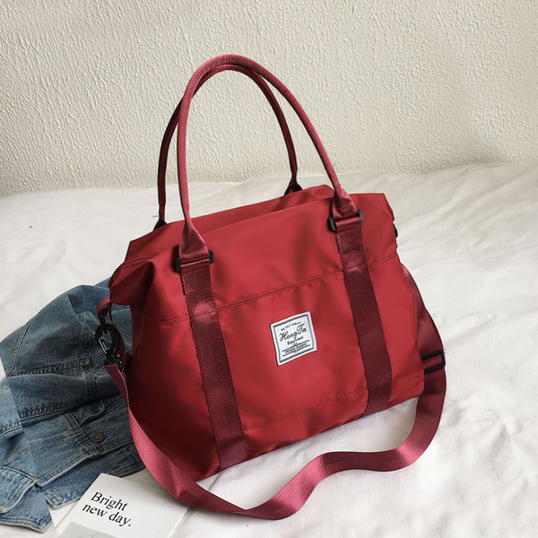 Color: Red, Size: S - Short-Distance Travel Bag Shoulder Gym Bag Travel Bag