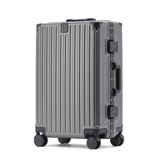 Color: Iron Gray Aluminum Frame, Size: 20 Inches - Aluminum Frame Luggage Solid Extra Thick And Dur