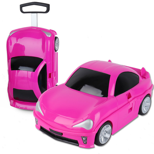 Color: 3704 Rose Red - Children's Remote-control Automobile Suitcase