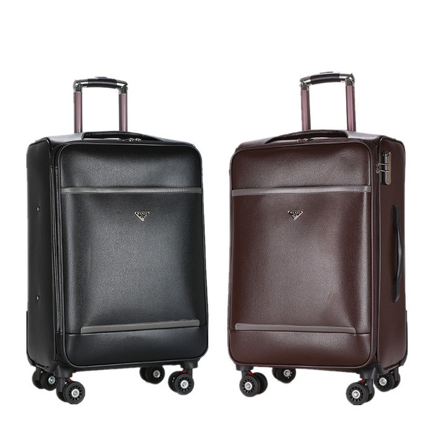 Color: Black, Size: 24 - Business tie box carton travel box men's suitcase 20 inch boarding box 24 