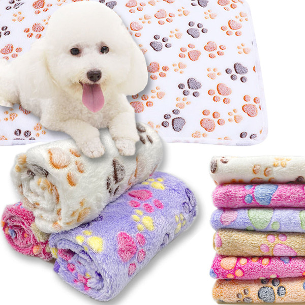 Soft and Fluffy High Quality Pet Blanket Cute Cartoon Pattern Pet Mat Warm and Comfortable Blanket 