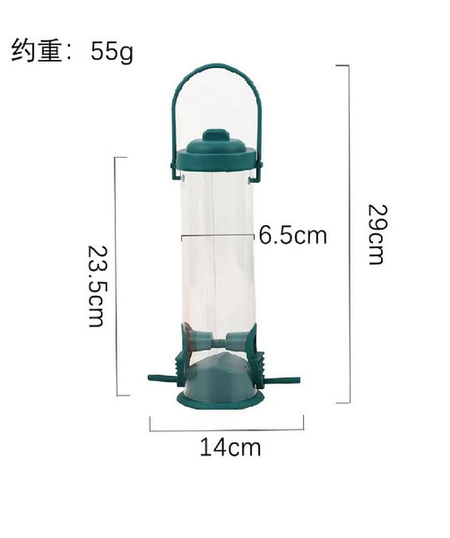 Squirrel-Proof Bird Feeder Outdoor Garden Decoration Automatic Bird Feeder Hanging Hummingbird Wate
