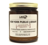 New York Public Library American Beeswax Candle