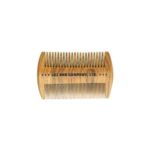 Lox Golden Sandalwood Double Sided Comb