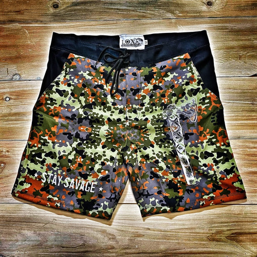 Lox Fleck Camo Tropic Shorts