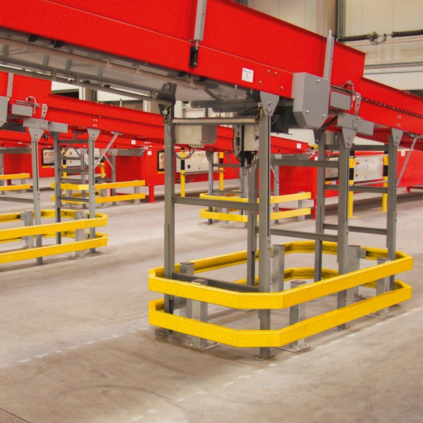 Impact Guard Rail - Straight Section, Yellow | GTSE