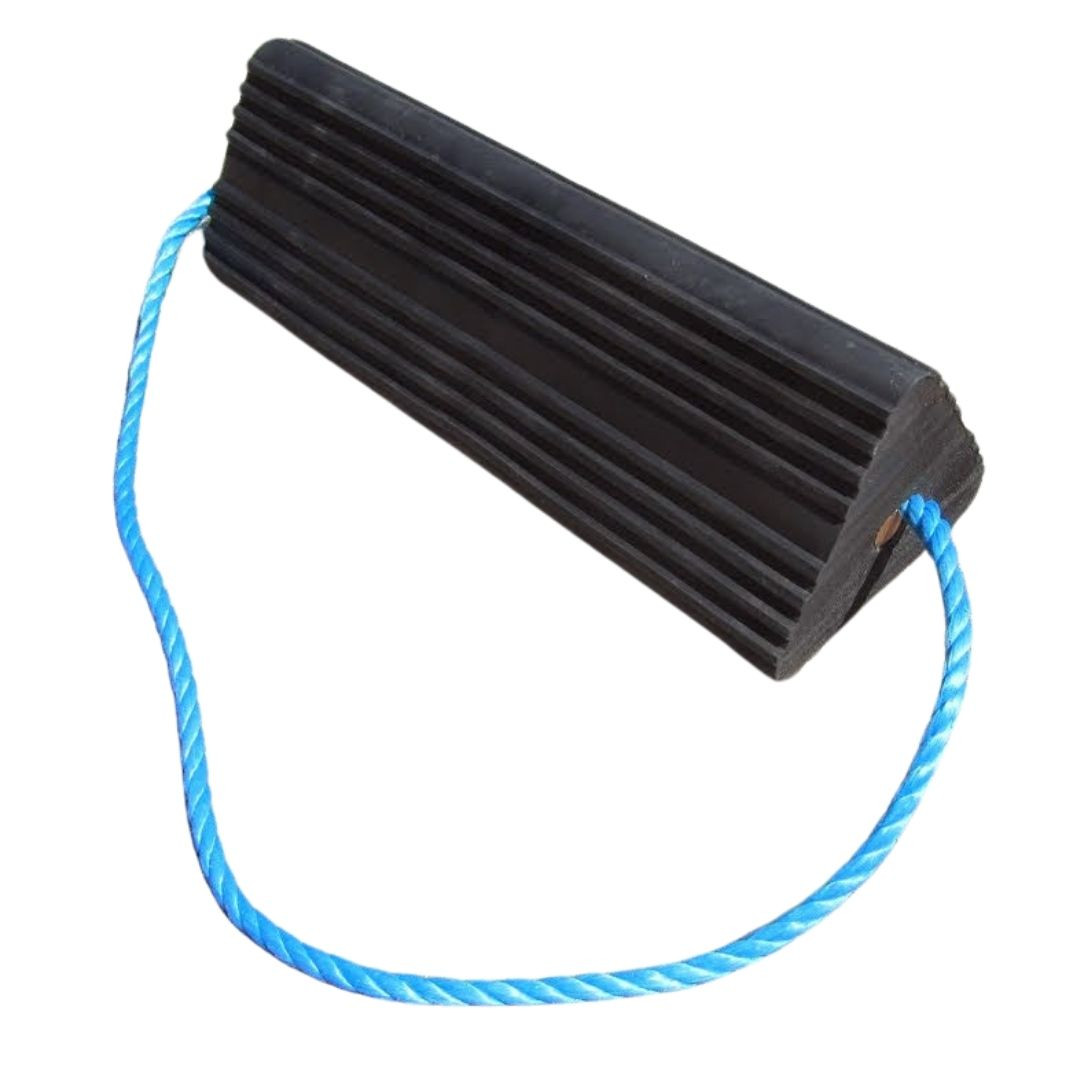 Heavy Duty Aircraft Wheel Chocks with Blue Rope | GTSE
