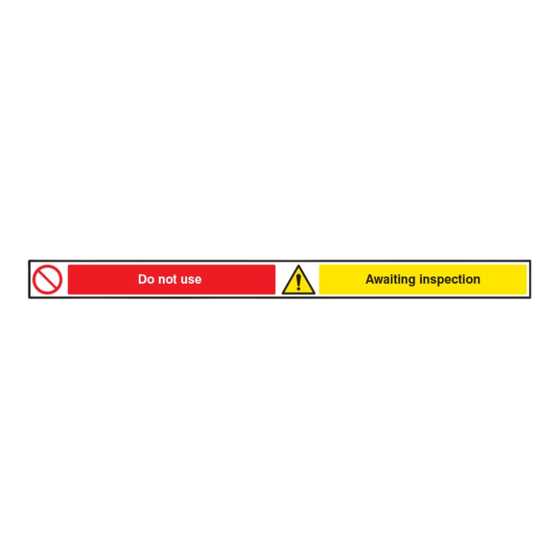 Do Not Use Awaiting Inspection, 1000X75mm Magnetic PVC - Safety Sign ...