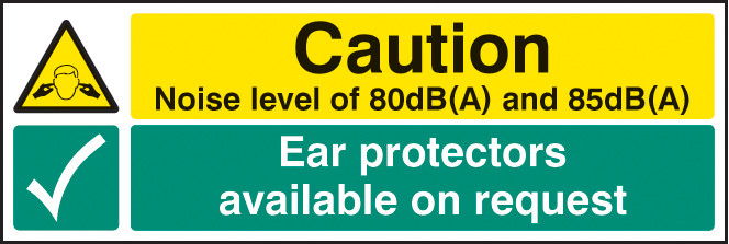 Noise Level 80Db(A) & 85Db(A) Ear Protectors Available On Request ...