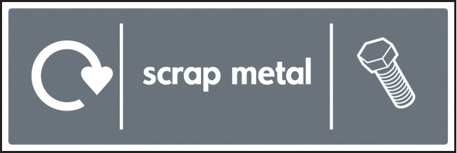Wrap Recycling Sign - Scrap Metal - Safety Sign - GTSE UK