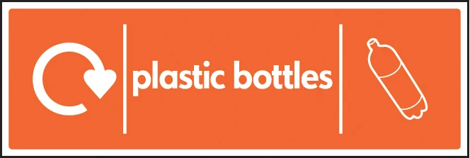 Plasticware Sign Wrap Recycling Sign - Plastic Bottles - Safety Sign - GTSE UK
